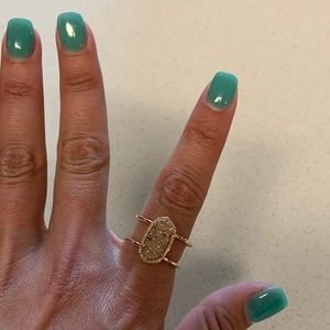 Kendra Scott Elyse Ring Rose Gold Drusy
